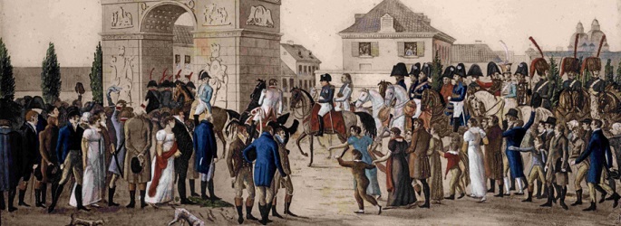 Einzug Napoleons in Düsseldorf im Jahr 1811