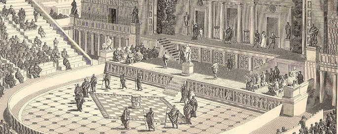 Rekonstruktion des Dionysostheaters in römischer Zeit