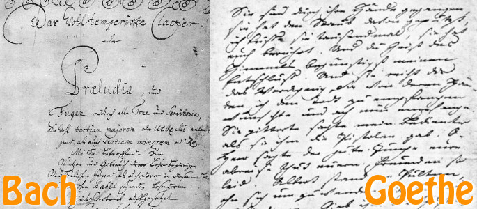 Weitere Beispiele von Goethe und Bach