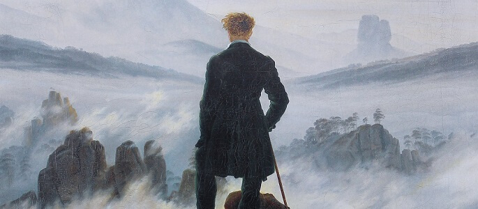 Das Werk von Caspar David Friedrich vereint die typischen Merkmale der Romantik in der Malerei
