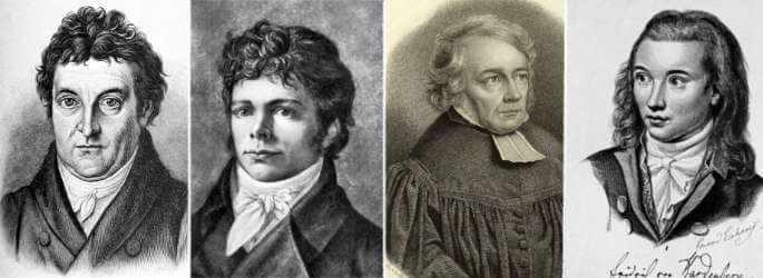 Die Vertreter der Jenaer Romantik Fichte, Schelling, Schleiermacher, Novalis